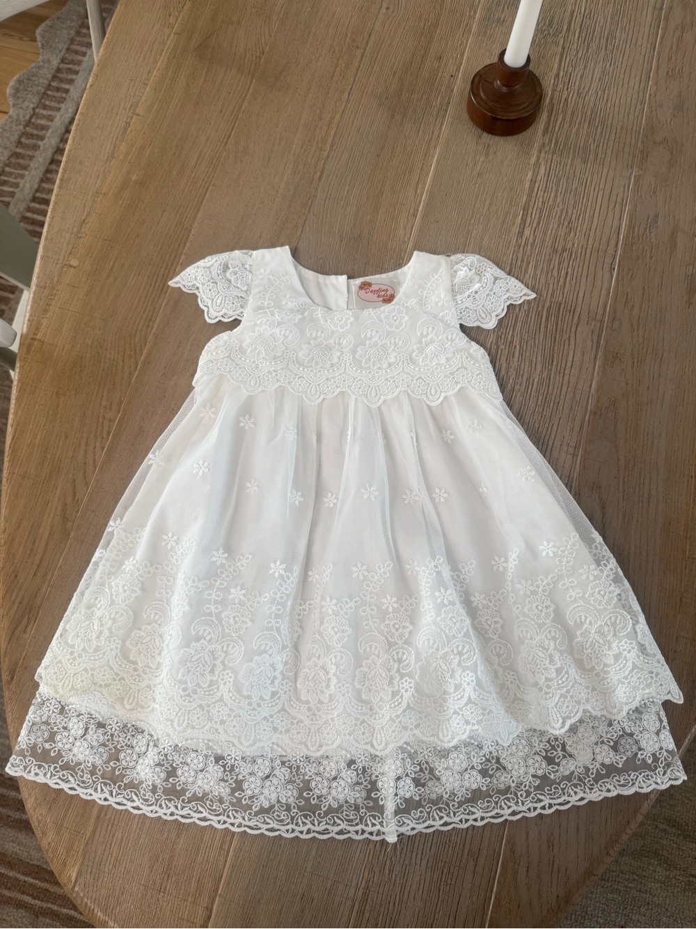 White Lace Baby Girl Dress